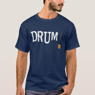 T-shirt Tambour ! Texte blanc