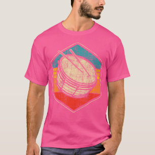 T-shirt Tambour Vintage rétro - Bande de marquage