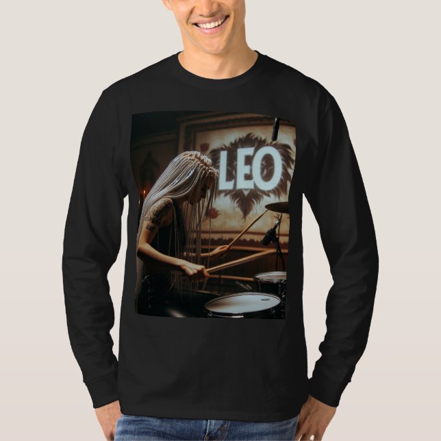 T-shirt Tambours de musiciens Leo Zodiac (Devant)