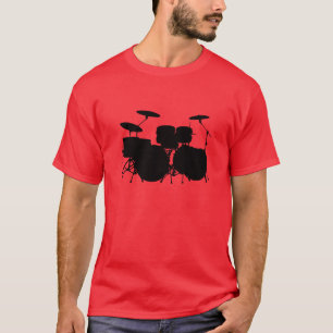 T-shirt Tambours d'un rouge ardent