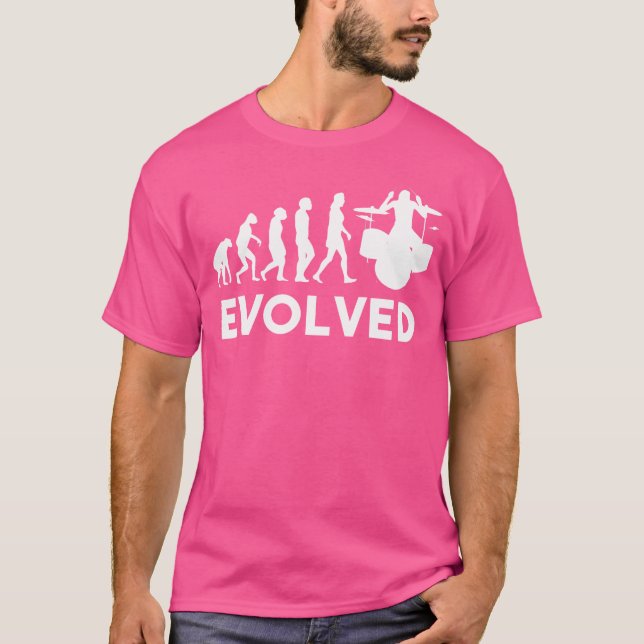 T-shirt Tambours Évolution Évolution Drummer Band Drummers (Devant)