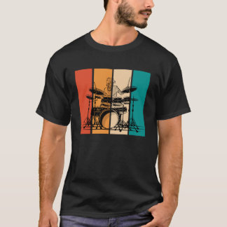 T-shirt Tambours Musique Musicien d'instruments de musique