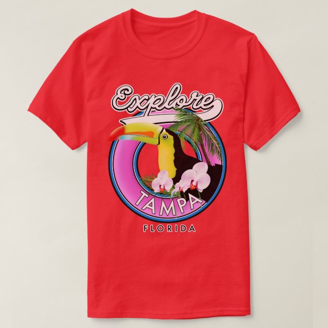 T-shirt Tampa florida rétro (Design devant)