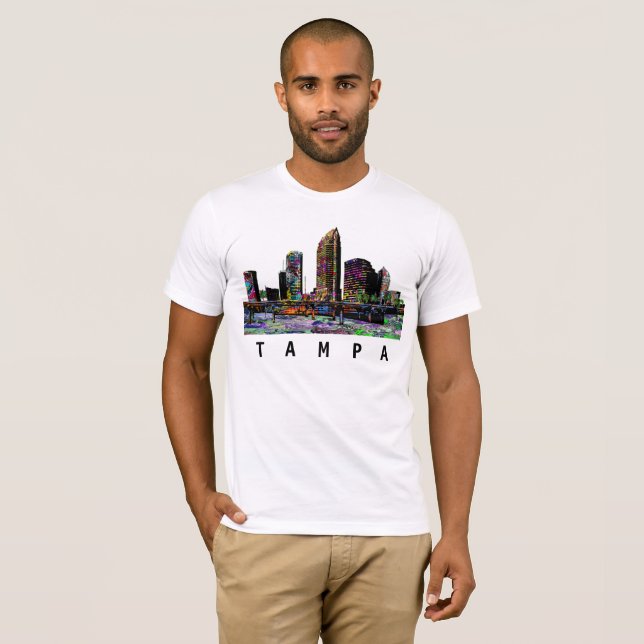 T-shirt Tampa, Floride en graffiti (Devant entier)