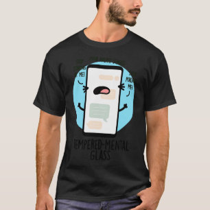 T-shirt Tampon de téléphone cellulaire doux en verre