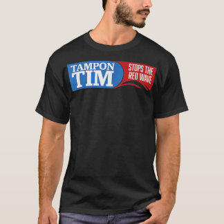 T-shirt Tampon tim arrêtera la vague rouge 2024 usa electi