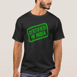 T-shirt Tampon Vert Certifié En Inde