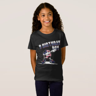 T-shirt tamponnant du football de garçon