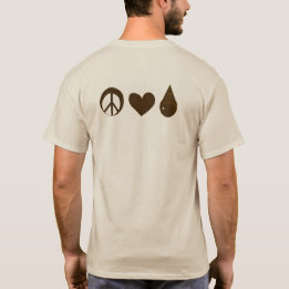 T-shirt Tan Mother Baby ABM Peace Love Breastmilk