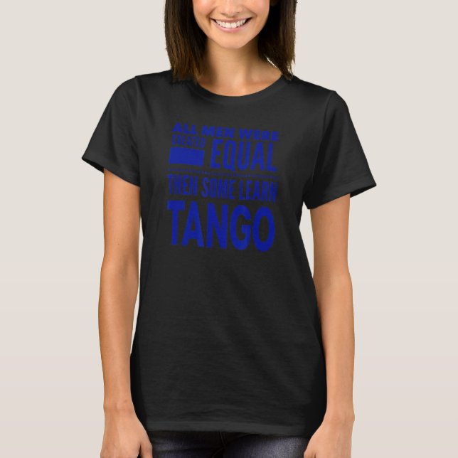 T-shirt Tango Danser Hommes Argentine Dancer Partenaire Th (Devant)