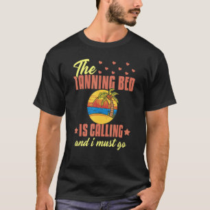 T-shirt Tanning Bed Tan Spray Salon Quotes Indoor Sun Bath