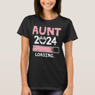 T-shirt Tante 2024 Chargement Funny Future Nouvelle Tante 