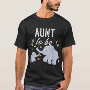 T-shirt Tante À Être La Tante Baby shower Éléphant