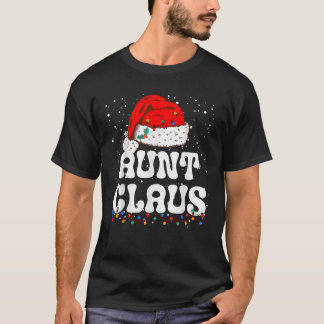T-shirt Tante Claus Noël Tante Père Noël Famille Correspon