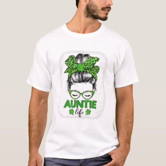 T-shirt Tante Clover Chignon Méssé Léopard