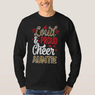 T-shirt Tante de cheerleader plus grand fan impression léo