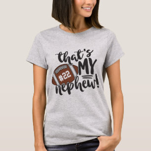 T-shirt Tante de football C'est le numéro de maillot de mo