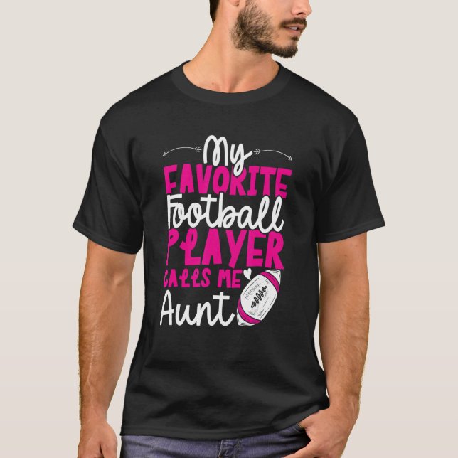T-shirt Tante de football joueur de football (Devant)