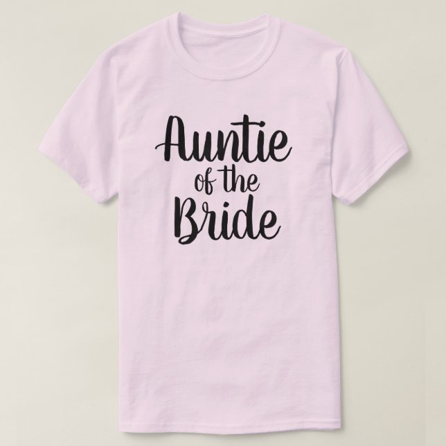 T-shirt Tante de la mariée (Design devant)