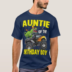 T-shirt Tante De L'Anniversaire Boy Dinosaures T Rex Monst