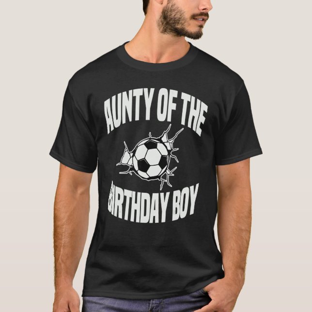T-shirt Tante De L'Anniversaire Boy Soccer Team Anniversai (Devant)