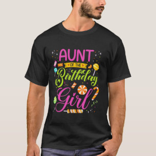 T-shirt Tante De L'Anniversaire Fille Candy Anniversaire F