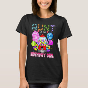 T-shirt Tante De L'Anniversaire Fille Candyland Candy Anni