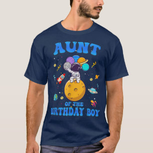 T-shirt Tante De L'Anniversaire Garçon Astronaute Spatiale