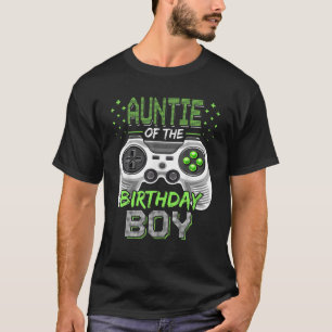 T-shirt Tante De L'Anniversaire Garçon Drôle Vidéo Jeu Top
