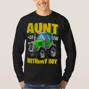 T-shirt Tante de l'anniversaire garçon jumelé famille Trac