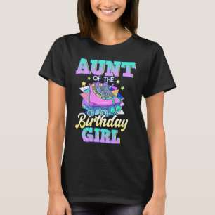 T-shirt Tante De L'Anniversaire Roller Roller Skating Roll