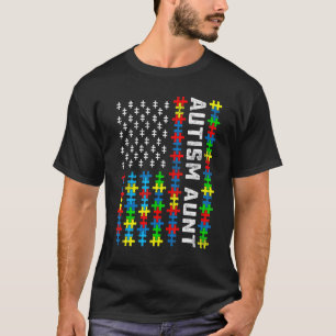T-shirt Tante de soutien de la sensibilisation à l'autisme