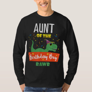 T-shirt Tante Dinosaur Drôle Anniversaire Garçon Tante Cad
