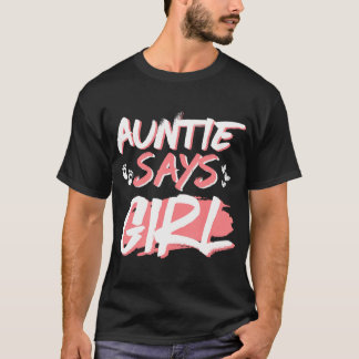 T-shirt Tante Dit Fille Genre Reveillez Baby shower Fête M