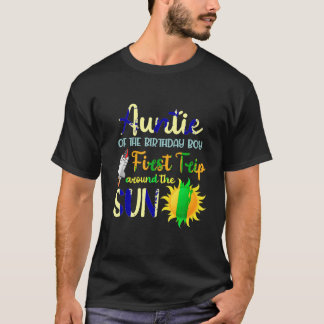 T-shirt Tante Du 1Er Anniversaire Garçon Premier Voyage Au