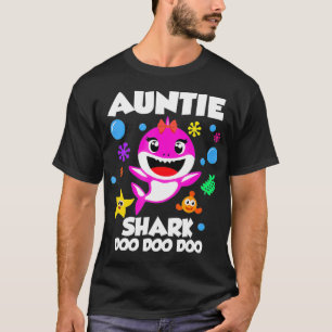 T-shirt Tante Du Bébé Requin Anniversaire Tante Requin _