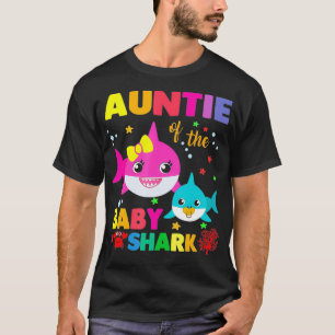 T-shirt Tante Du Bébé Requin Anniversaire Tante Requin _1