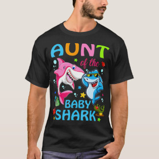 T-shirt Tante Du Bébé Requin Anniversaire Tante Requin Jou
