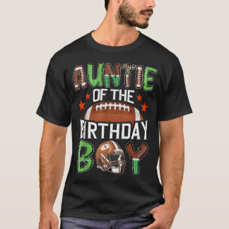 T-shirt Tante du garçon d'anniversaire jour de match