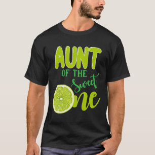 T-shirt Tante du sucré 1er anniversaire citron fille Firs
