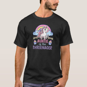 T-shirt Tante Du Trois Anniversaire Jour 3 Ans