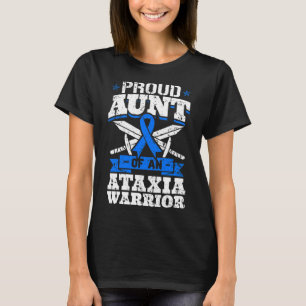 T-shirt Tante D'Une Ataxie Guerrier Sensibilisation Ruban