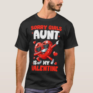 T-shirt Tante est ma Saint-Valentin Filles Drôle Dabbing C