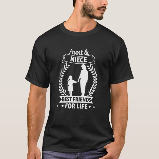 T-shirt Tante Et Nièce Correspondant Les Meilleures Tantes (Devant)