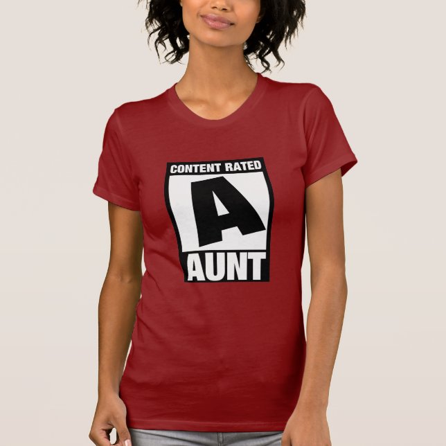 T-shirt Tante évaluée satisfaite (Devant)