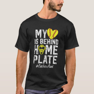 T-shirt Tante Fière de Receveur de Softball d'Un Receveur 