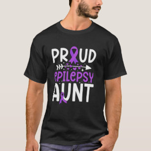 T-shirt Tante fière d'épilepsie d'un guerrier de l'épileps
