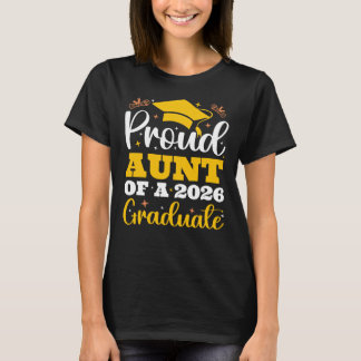 T-shirt Tante fière d'un diplômé personnalisé 2026 Tante