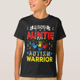 T-shirt Tante fière d'un guerrier Au Cadeaux de sensibilis