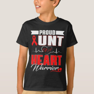 T-shirt Tante fière d'un guerrier du cœur Mois de sensibil
